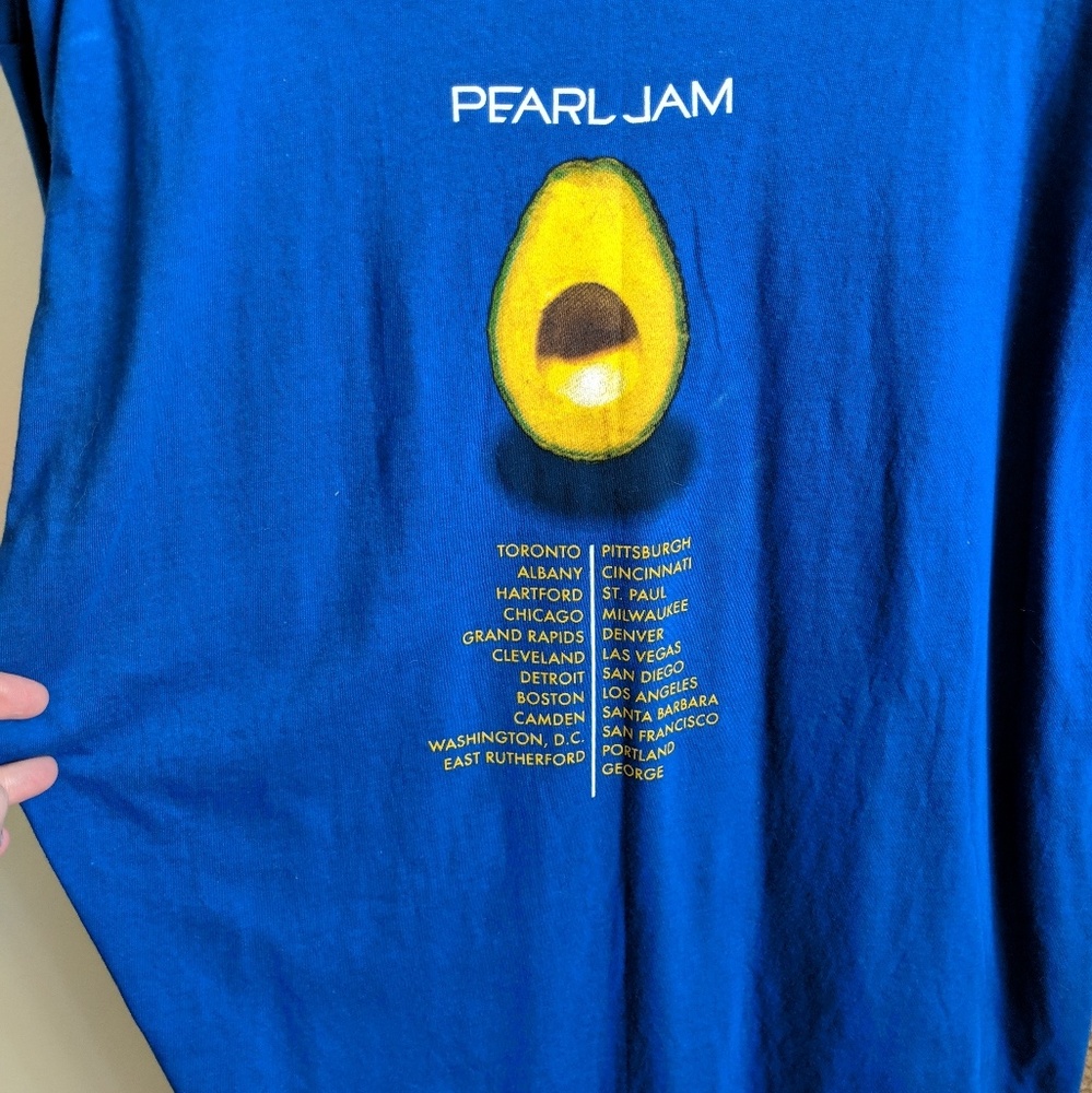 2006 Pearl Jam Avacado Tour shirt RARE large